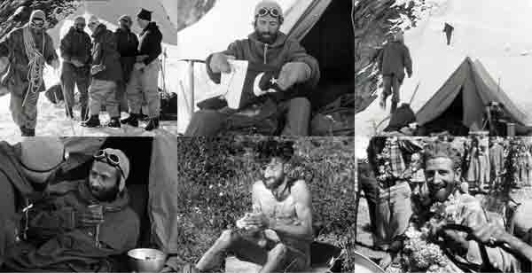 
Teammates leaving Hermann Buhl And Otto Kempter At Camp 5, Hermann Buhl Readies Pakistani Flag For Nanga Parbat Summit, Kempter Welcomes Buhl Back To Camp 5, Buhl Bathing at Base Camp, Hermann Buhl gets a heroes welcome back in Gilgit - Nanga Parbat 1953 DVD
